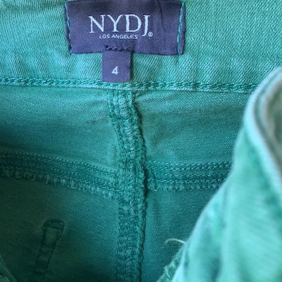 EUC NYDJ Alina ankle jeans green sz 4 - Picture 5 of 6
